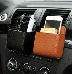 Organisatie Auto -doos Air But Case Hanging Pocket Leather Mobile Phone Mobile Glazen bevat automatische gezichtsaccessoires8142386