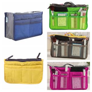 Organizer Insert Bag Women Nylon Travel Insert Organizer Handbag Purse Large liner Lady Makeup Cosmetic Bag Cheap Female Tote