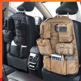 Organisator Nieuwe auto -achterbank Organisator Tactical Accessories Army Molle Bouch Storage Bag Militaire Outdoor Self -Diriving Hunting Seat Cover Bag