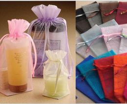 Organza Drawstring Gift Bag 12x17cm 475quotx65quot Make -up sieraden Pouch Wedding Candy Favor SACK6900979