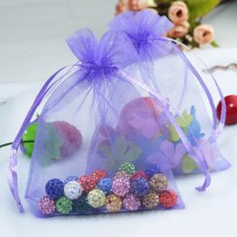 Embalaje de joyas de organza Fiesta de bodas de regalos Favores de regalos bolsas dibujables Presentes Sweets bolsas