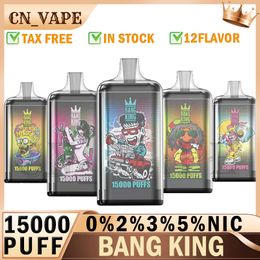 Orginal Bang King King 15000 PLUFT Wegwerp E Sigaretten 1.0oHm Mesh Coil 25 ml POD Batterij Puff Flex 2800 Bang 6000 12000 Tornado 7000 9000 20 Smaken op voorraad