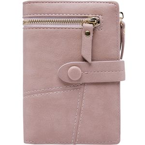 Originele Ontwerp Dames RFID Blokkeren Kleine Portefeuilles Compact Bifold Lederen Pocket Portemonnee Dames Mini Portemonnee met ID-venster