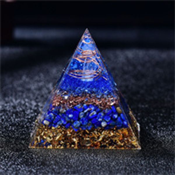 Orgone pyramide DIY Énergie blanc quartz Crystal Crystal Pillar Protection de l'ORF ORGONITE Guérison Méditation Lapis Base Décoration Collection