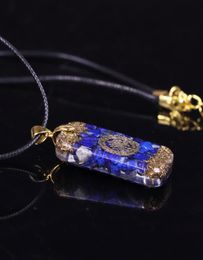 Orgonite Energy Pendant Natural Lapis Lazuli Reiki Energy Necklace Mysterious Resin Chakra Stone Growth Business Amulet 2009295524348