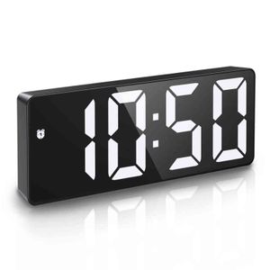 Réveil numérique ORIA LED Horloge de bureau Commande vocale Snooze Temps Affichage de la température Mode nuit Reloj Despertador USB 211111