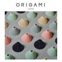 Origami Dripper Air S 1-2 tasses verser sur le goutteur AS matériau en résine résistant à la chaleur lavable au lave-vaisselle filtre à café incassable 240328