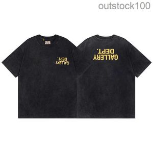 Original 1: 1 Brand Designer Galeery DAPT T-shirt American Trendy Brand à manches courtes Summer et High Street T-shirt pour hommes avec un vrai logo