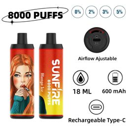 Vente à chaud EU Big Vapor 0mg 20mg 30mg 50mg Rangement Pure Smoke Vape Electronic Cigarette 10000 12000 9k 10k 12k Puff Bar Warehouse Puffes personnalisées 9K HHC