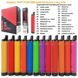 Original 100% 2800 bouffées E Cigarettes 8ml 850mah 2% 5% dispositif prérempli vape jetable autorisé