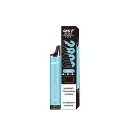 Original 100% QST Puff Flex 2800 E Cigarettes 8 ml 0% 2% 5% Vape Disposable Autorisé 28 saveurs en stock supplémentaire Cigarette pour la commande