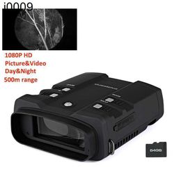 Original 1080p HD Night WG500B Vision Binoculars Scope 3.6-10.8 Nigure Zoom Infrarouge Hunting Optics NV Binoculaire 850 NM IR TELESCOPE Sécurité Vidéo