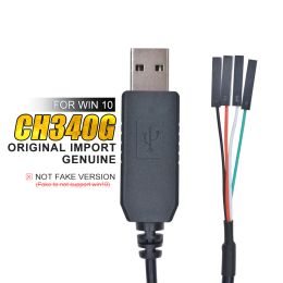 Original 1M CH340G CH340 USB TO TTL Télécharger le câble Câble converti Adaptateur Wire compatible Win 7/8/10 pour Arduino Raspberry Pi