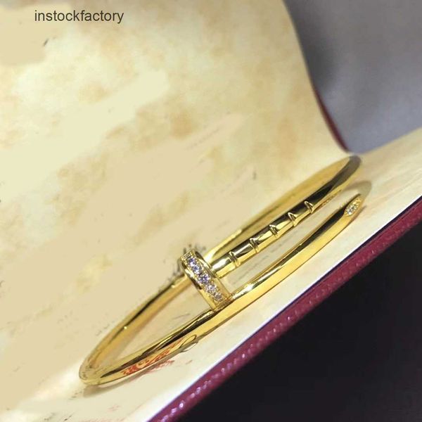 Bracelet Cartres Original 1to1, haut de gamme, or asiatique, édition Fine, boue, diamant, Zircon, anneau à ongles léger, Style de luxe pour femme, DZF2