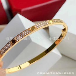 Originele 1to1 Cartres Armband Hoge Versie Full Sky Star Womens Classic Love Rose Gold Niet-vervagende 18k gouden sieraden V237 V237