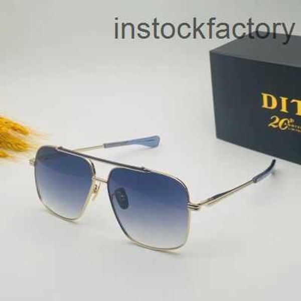 Original 1to1 DITA boîte lunettes de soleil pour hommes TITA VERS-DTS149 grand cadre coréen extérieur noir superG9GM