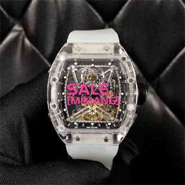 Original 1to1 ZF Factory RM Mils Designer Watch Mécanique édition limitée Superclone Wine Barrel RM56-01 Crystal Men Swiss JLG5