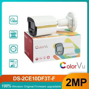 Originele 2MP ColorVu CCTV Bekabelde Analoge Camera DS-2CE10DF3T-F Outdoor Beveiliging 4in1 TVI/AHD/CVI/CVBS Bullet