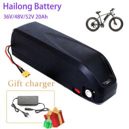 Original 48V 36V 52V 20AH Batterie de vélos à vélos HAILONG 30A BMS pour 350W 500W 750W 1000W MOTOR BBS02 BBS03 BBSHD Electric Mountain Vélo