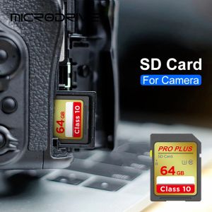 Carte mémoire d'origine 64 Go SD Carte mémoire 32 Go Carte flash 256 Go 128 Go 16 Go Classe 10 U3 pour 1080p Caméra Full HD 3D