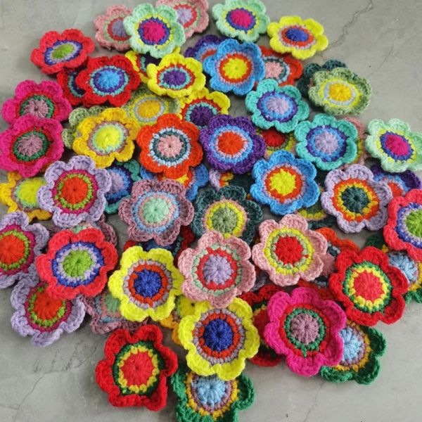 Original 65 cm commerce main Crochet napperons tapis de tasse à la main Po accessoires napperon décoratif bricolage vêtements accessoire 240108