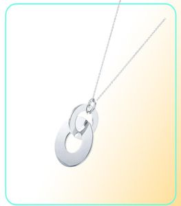 Original 925 Silver Silver Fashion Ring Horseshoe Style Interloquer la tendance élégante Collier Diy Bijoux Pendant Gift2312180