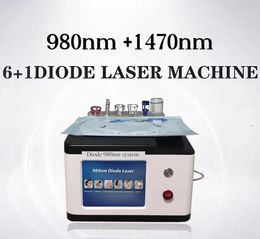 Laser à diode d'origine 980nm + 1470nm pour la chirurgie des hémorroïdes Peau / EVLT / PLDD / Serrage dentaire / élimination des varicosités sanguines lipolyse machine de chirurgie de liposuccion
