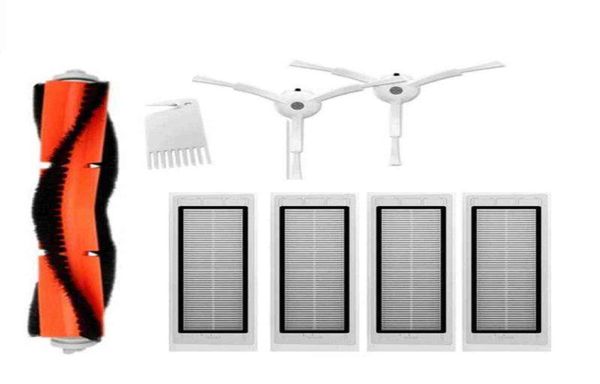 Accessoires d'origine Robot Vacuum côté pinceau 8pcs Filtres HEPA Remplacements pour accessoire à vide Xiaomi Mi Robot 2201146287039