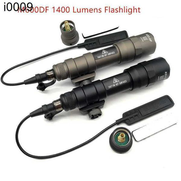 Accessoires originaux Tactical Tactical Flashlight M600DF 1400 Lumens Surefir Scout Light Hunting Softair Mount Arme Sotac