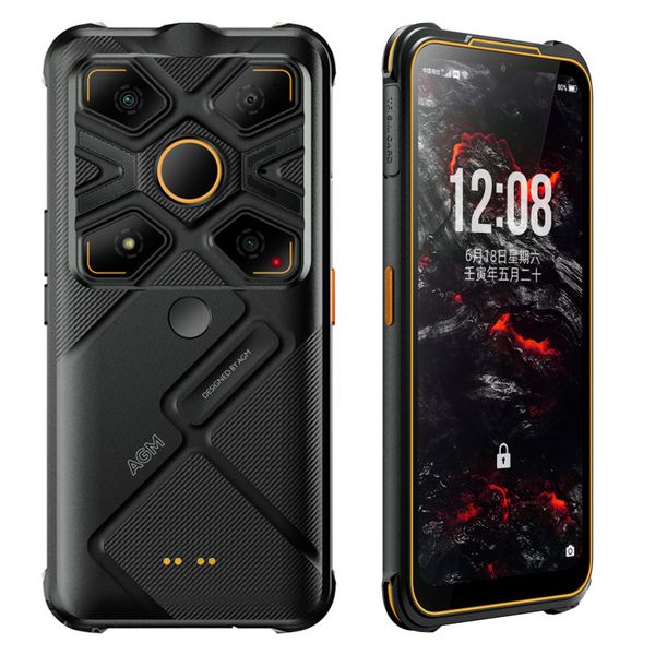 Téléphone portable d'origine AGM G1S Pro 5G thermographie infrarouge 8 Go de RAM 128 Go de ROM Snapdragon 480 Android 6.53 