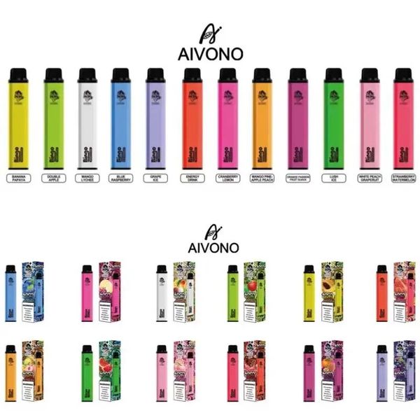 Original Aivono Aim Bingo 4000 Puffs Cigarrillo electrónico desechable 12 sabores Vape Bar 5% 2% 0% Vaporizador Pod Pen 1100mah Hookah