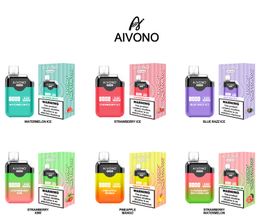 Originele Aivono Aim Clear 8000 wegwerp Pod Device Box E Sigaret met 18 ml POD 650 MAH Oplaadbare batterij Mesh Mesh Coil Big Puff Esco Bars Bang Box