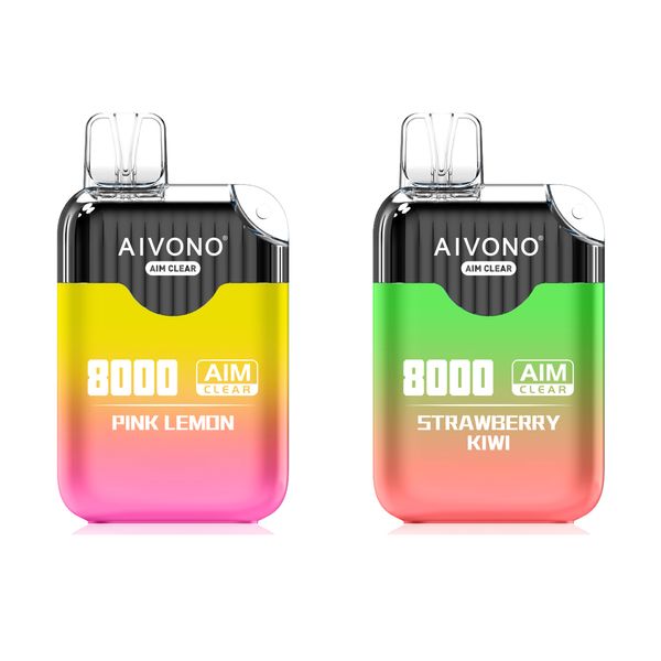 Vape jetable d'origine AIVONO 8000 Puffs Bar E Cigarette Vapes Pen Vapers Kits 18ML Pefiled Pod Cartouches VAPE desechable Ecig vs IGET BAR ELUXs Randm Tornado