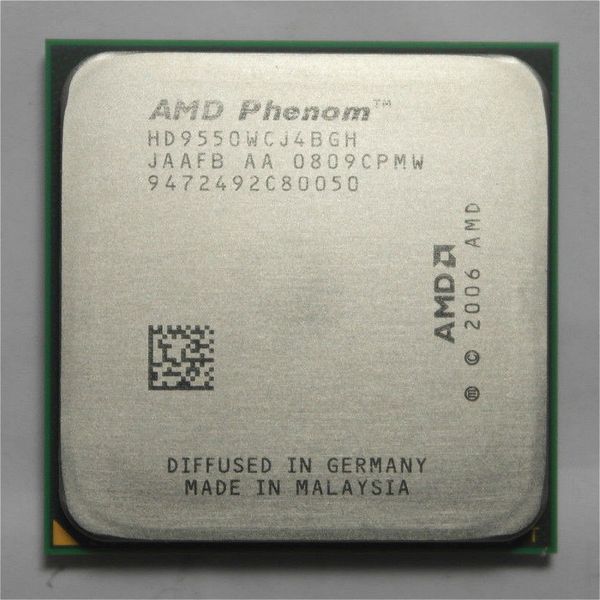 Processeur d'origine AMD CPU Phenom X4 9550 2.2G AM2 +/940 broches/double cœur/2 mo L2 Cache/95w pièce dispersée