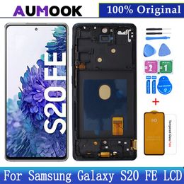 Écran AMOLED d'origine pour Samsung Galaxy S20FE 4G 5G, assemblage d'écran tactile LCD pour Samsung S20 FE SM-G780F/DSM SM-G781B/DS SM-G781U, pièces de rechange