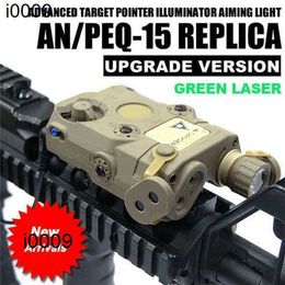 Onderdelen origineel an/peq-15 tactische groene laser met witte LED-zaklamp toorts irluminator voor jagen op buiten zwart/donkere aarde