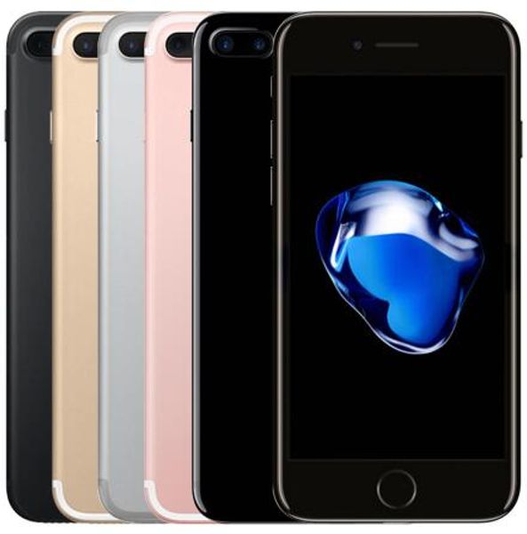 Téléphone portable d'origine Apple iPhone 7 plus iOS Quad Core A10 3 Go de RAM 32 Go 128 Go 256 Go ROM double téléphone remis à neuf 12.0MP LTE