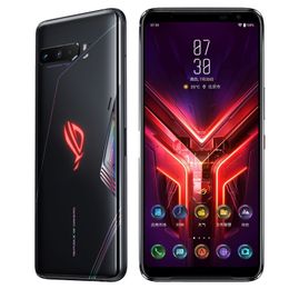 Originele ASUS ROG 3 5G Mobiele Telefoon Gaming 12 GB RAM 128GB 256 GB 512GB ROM Snapdragon 865 Plus Android 6.59 "Volledig scherm 64.0mp 6000mAh OTA Face ID Smart Cellphone