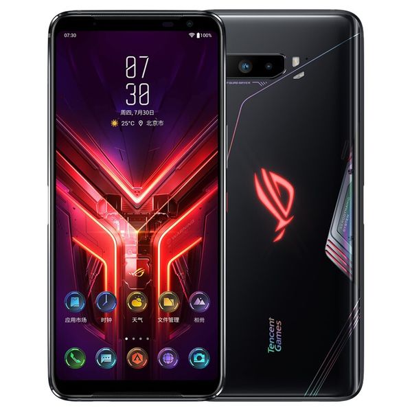 Jeu de téléphone portable d'origine ASUS ROG 3 5G 12 Go de RAM 128 Go 256 Go 512 Go de ROM Snapdragon 865 Plus Android 6,59 