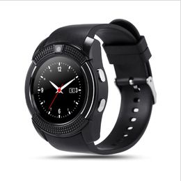 Originele Authentieke V8 Smart Watches Band met 0.3m Camera SIM IPS HD Full Circle Display SmartWatch voor Android-systeem met DOWER DOX DHL
