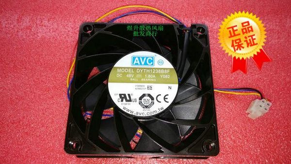 Original AVC 12038 DC48V 1.80A Y082 120*120*38MM DYTH1238B8F ventilador industrial de servidor de 4 cables