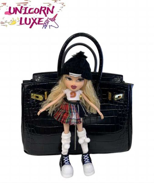 Sacs fourre-tout B-rikis originaux boutique en ligne Blague Barbie Sac Style Poupée DIY Dark Young Money avec un vrai logo