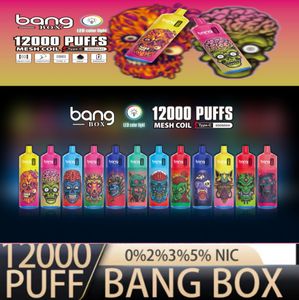 Original Bang King 12000 Puff Einweg-E-Zigaretten, 0,8 Ohm Mesh-Spule, 23 ml Pod-Batterie, wiederaufladbar, elektronische Zigaretten, Puff 12 K, 0 % 2 % 3 % 5 % Vape Pen, auswechselbare Zigaretten