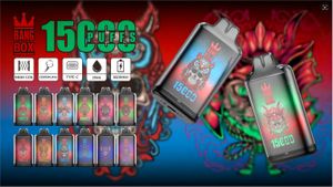 Box Bang Bang 15000 Puffes 12Color Vape Vape E-cigarettes Vapes Electronic Device Pré-rempli Ves Puff 15K Puffes