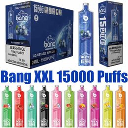 Originele Bang SHISHA Waterpijp 15000 Rookwolken Wegwerp Vape 0.6ohm Spoel 600mAh BANG XXL 15k Oplaadbare Batterij 25ml Voorgevulde Pod Smaken E Sigaretten