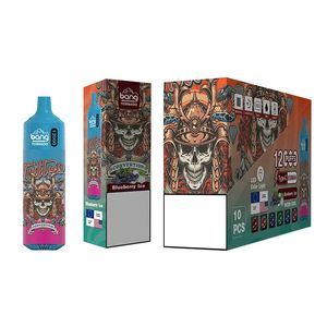 Original Bang Tornado 12000Puffs Boîte de dispositif jetable Mod 12K Puffs 23 ml Barre préremplie Pod d'huile Mesh-Coil Vaporisateurs rechargeables Stylo Stick avec boîte d'emballage