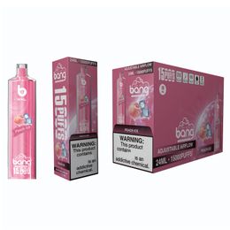 Originele Bang XXL Waterpijp 15000 Rookwolken Wegwerpvape 24 ml Voorgevulde vape Mesh Coil Shisha Bar-stijl Afneembare bodem Verstelbare luchtstroom Pod-apparaat E-sigaretten xin