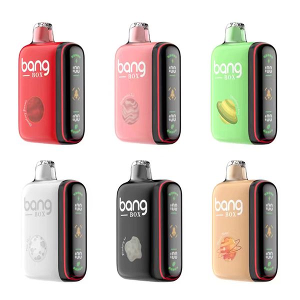 Original bangBox Pro Puff 18000 Vape Puffs jetables E Cigarette Vapes jetables Stylo Bobine de maille 650Mah Batterie rechargeable 28ml Dispositif de vapoteurs prérempli 15K