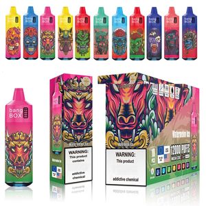 Stylo vape original bangBox puff12000 12 saveurs 0% 2% 3% 5% fond avec lumières de couleur LED Type-C charge fumée jetable