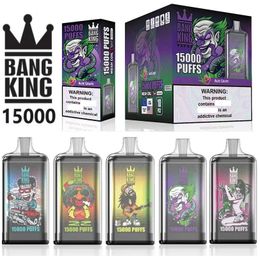 Originele Bangking 15000 Rookwolken Wegwerpvape 25 ml Voorgevuld 20 Smaken 15K Desechable E-sigaret 0% 2% 3% 5% Bang King Vapor Pods